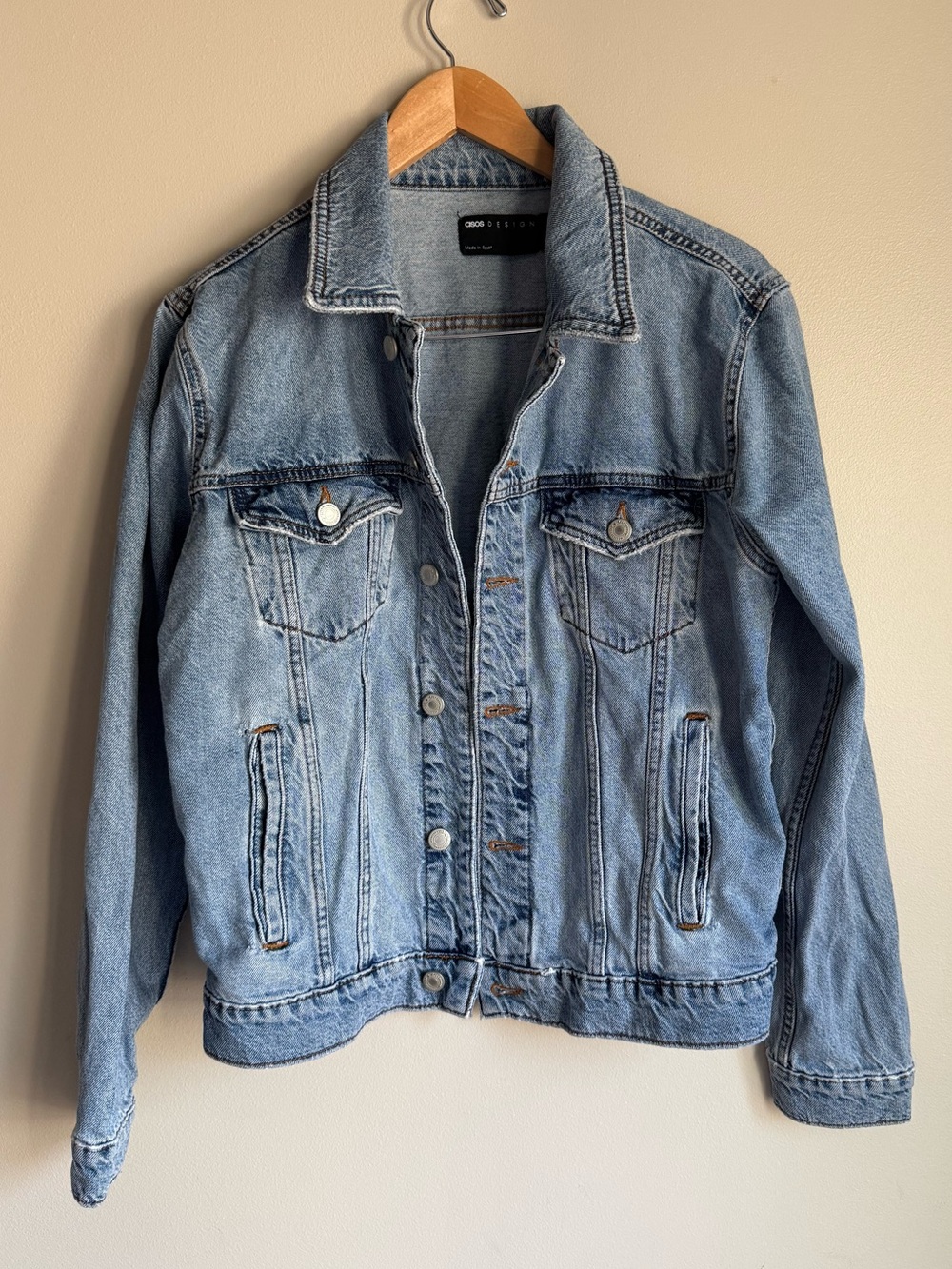 ASOS Design Light Wash Denim Jacket - Women Size Small